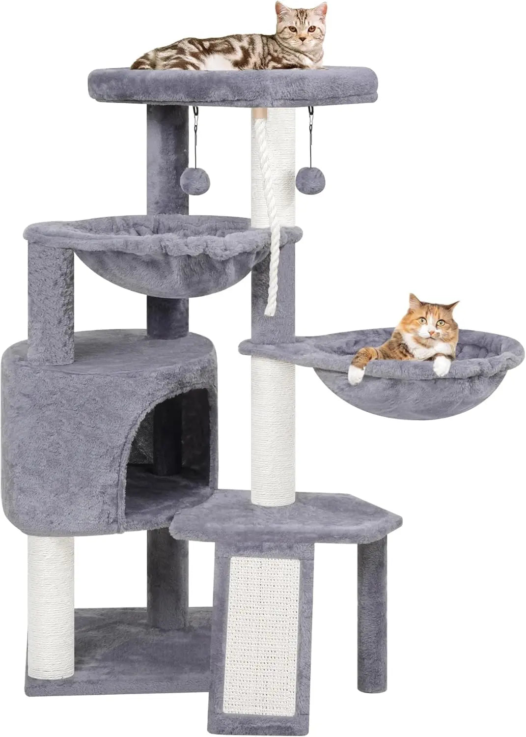 Cat Tree Tower with Scratching Posts - Safe Paws