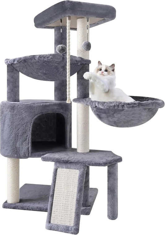 Cat Tree Tower with Scratching Posts - Safe Paws