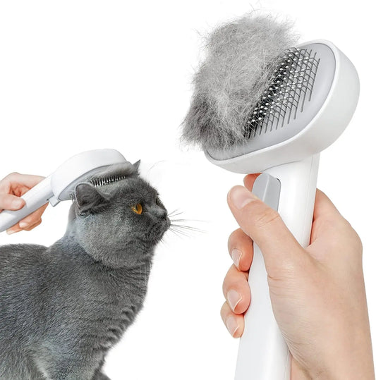 Cat Brush with Release Button - Safe Paws