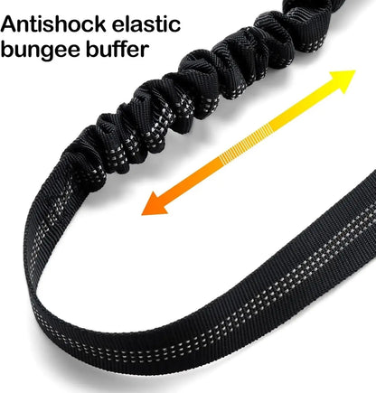 2 in 1 Dog Car Seatbelts with Anti-Shock Elastic Bungee Buffer - Safe Paws